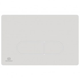 Placca di comando per cassette di scarico Oleas M1 Smartflush con doppio pulsante Bianco